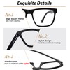 OCCI CHIARI Large Square Reading Glasses for Men 2.0 Strength