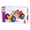 Eichhorn 100039016 Constructor Racing Car, 50 Pieces, Wooden Construction Set,