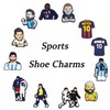30 Pcs Sports Shoe Charms Football Pins Charms Soccer Shoe