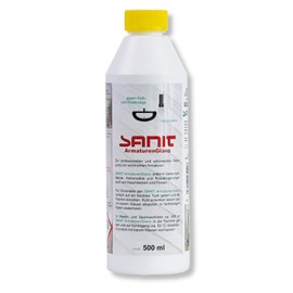 DEWEPRO Set: Sanit ArmaturGlanz (3011) – Bottle of 500 ml – for Professional and Gentle Cleaning of Chrome-Plated Fittings Includes 1 Dewepro® Single Scrubs