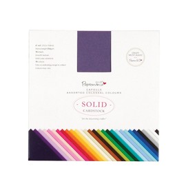 DOCrafts Papermania Premium Smooth Solid Cardstock Pack 6 by 6-Inch, Colossal, 75-Pack