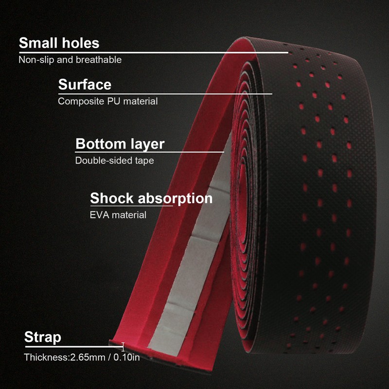 Punching Style 1Pair Road Bike Handlebar Tapes NonSlip Bicycle Handle