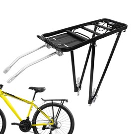 Cycling Rear Carrier Rack - 77lbs Sturdy Pannier Rack - Cargo Rack Mount, Solid Bearings Adjustable Luggage Cargo Rack, Carrier Luggage Rack for Travel