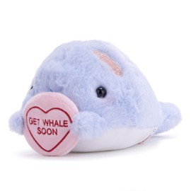 Posh Paws 37532 SWIZZELS Love Hearts 18CM (7”) GET Whale Soon Soft Toy