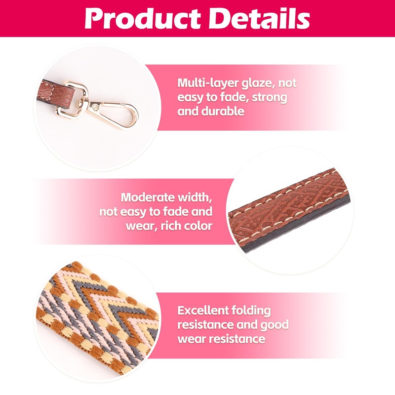 2 Pcs Strap Compatible with Longchamp Mini Bag, Adjustable Strap