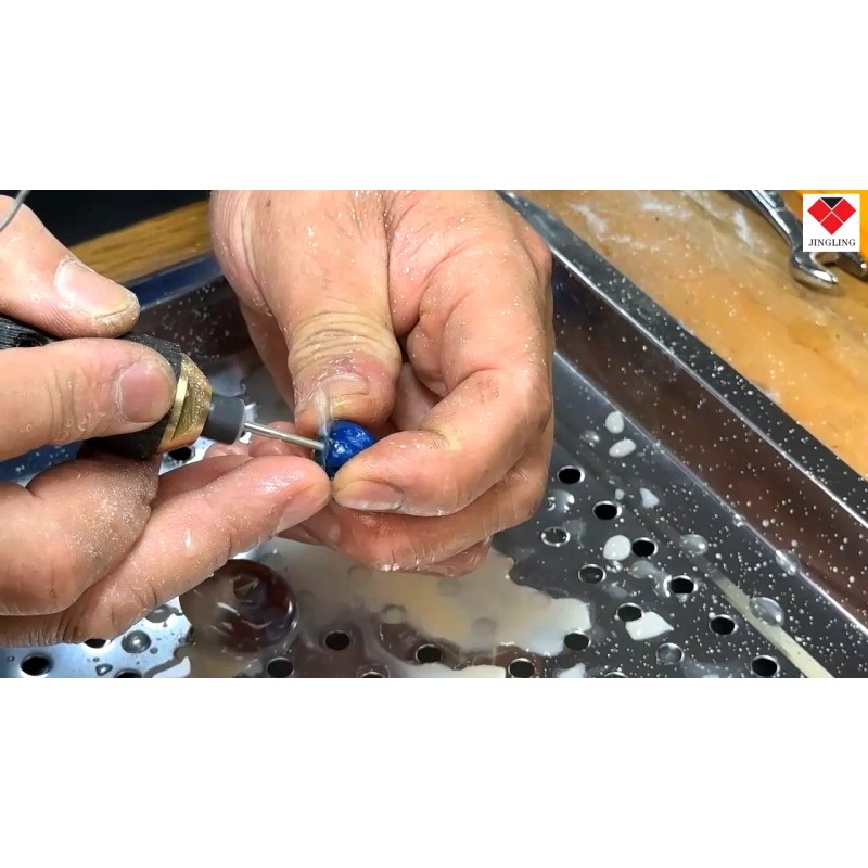 JINGLING 60Pcs 0.4-1.5mm Diamond Drill Bits Set Drilling Jewelry Lapidary