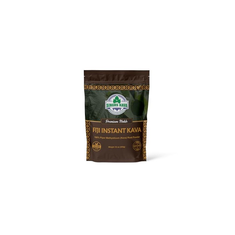 SINGHS Premium Quality Noble Fiji INSTANT Kava Powder mix (16oz)