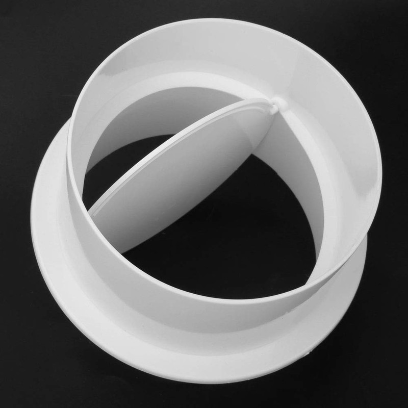 4In Back Draft Damper Abs, Duct Vent One Way 100Mm