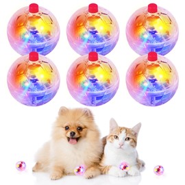 Ghost Hunting Cat Ball Movement Balls, Pack of 6 Ghost Hunting Motion Balls with Touch, 360° Flashing Paranormal Equipment, Interactive Cat Toy, Hunting Movement, Light Up Ball, Electric