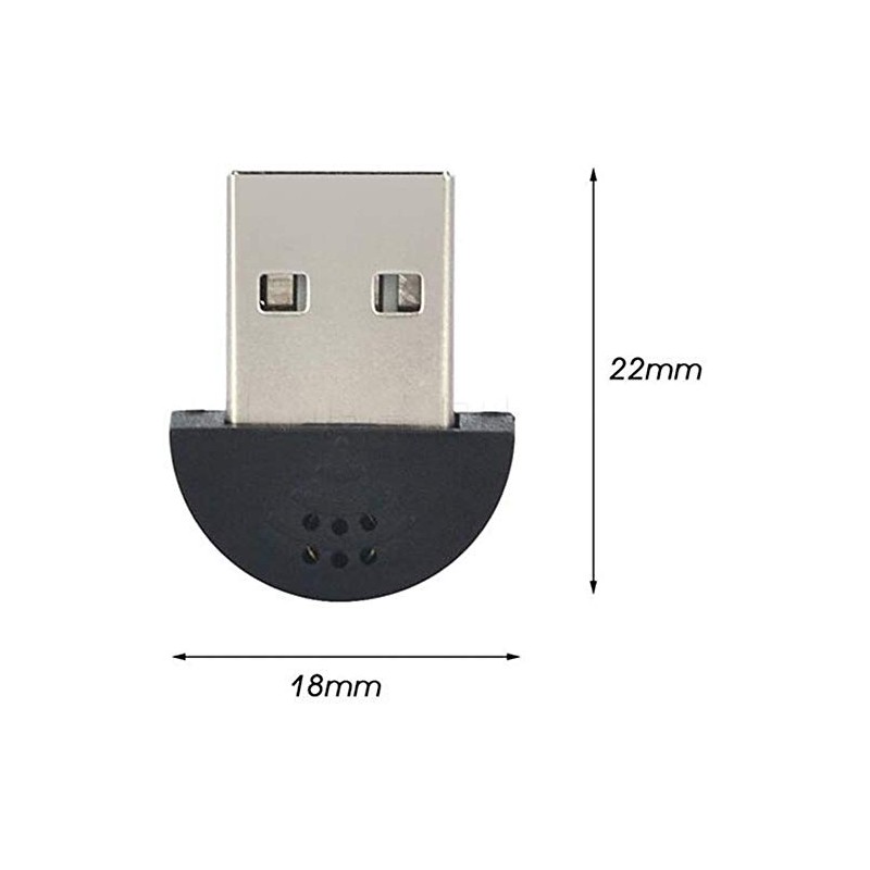 Ultra Mini PC Microphone, World's Smallest USB Microphone, USB for