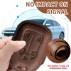 Key Fob Cover for 2019-2023 Sierra Silverado 1500 2500HD(K-Dark Brown)