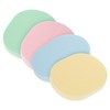 KOMBIUDA 12pcs Facial Sponges Portable Oval Cleansing Tools for Makeup