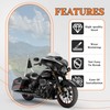 HECASA Detachable Backrest Sissy Bar Compatible with 2009-2024 Harley Touring