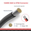 ELFCULB 12AWG XT60 to SAE Connector Extension Cable with SAE