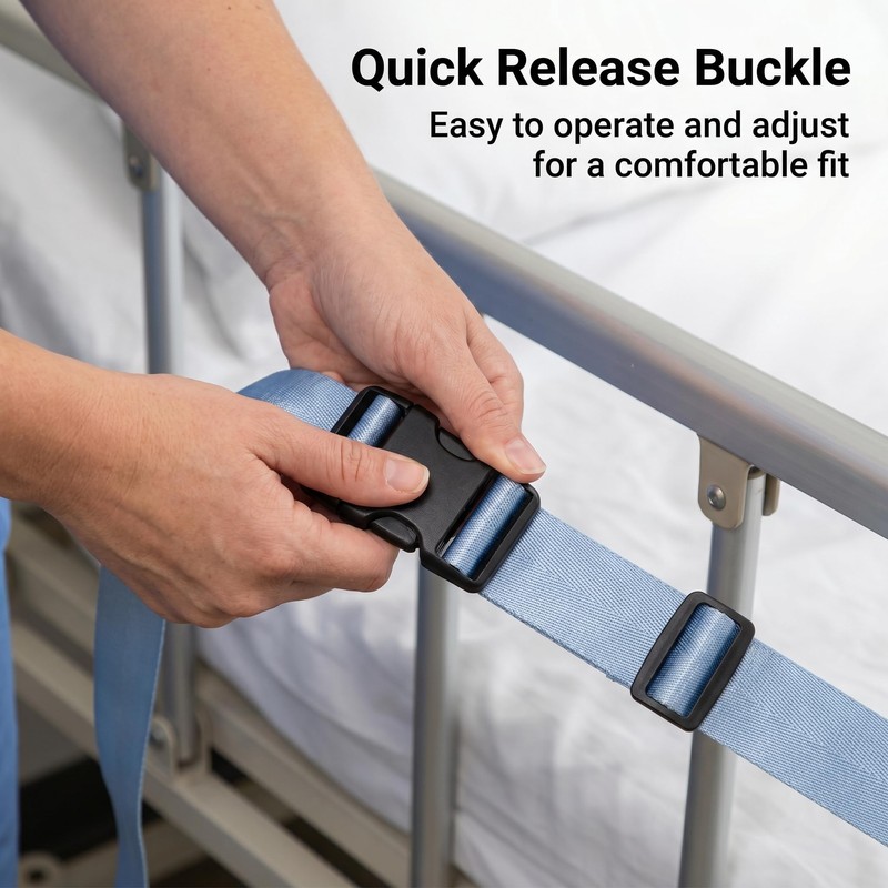 Medical Bed Restraint Strap for Elderly, Anti-Fall Waist Belt for