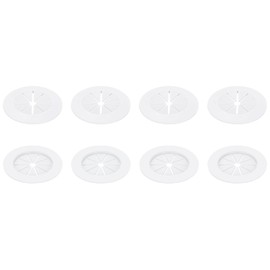 uxcell 8 Pcs 2.17 Inch Flexible Cable Grommets, Self-Adhesive Desk Hole Cover, Wire Organizer Cords Management for Office Desks Table, White