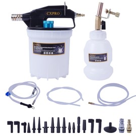 24PCS Brake Bleeder Kit, Vacuum Brake Bleeder Kit with 2L Brake Fluid Extractor and 1L Refilling Bottle, Pressure Clutch Bleeder Kit with 19 Adapters