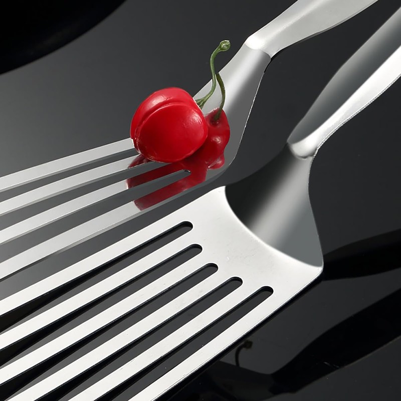 AIMALL 12.2-Inch Steak Clip, Thickened Stainless Steel Fried Fish Turner,