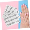 Healvian 4pcs Shaped Nail Stickers for French Tips Manicure Stencils