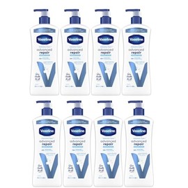 Vaseline Intensive Care Advanced Repair Loción hidratante curativa sin perfume, 20.3 onzas (paquete de 8)