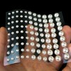 Rhinestone Sticker (Decal) Pearl Type 4-8mm [White] LS-069