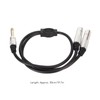 1/4 Inch Stereo Splitter Y Cable Aluminum Alloy Shell 6.35mm