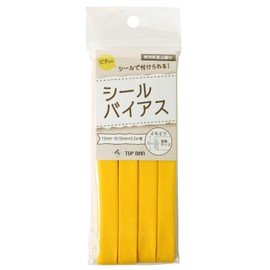 Topman Industry TM008-4 Banana Yellow Seal Bias Tape, Width 0.5 inches (12 mm) x 8.9 ft (2.5 m) Roll
