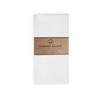 Zenssia Men's White Pure Cotton Handkerchiefs with Hem, Pack of