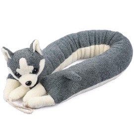 MAGZO Under Door Draft Stopper 36 inch, Cute Husky Dog Door Draft Blocker Sound Noise Cold Air Wind Dust Proof Energy Saving