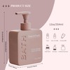MKLZ Ceramic Soap Dispenser for Bathroom, 12oz Lotion Hand Dispensers