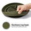 OHMO Slow Feeder Dog Bowls(Tree Life, Camo Green) Enrichment Soft