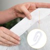 Curtain Hooks – 100-Pack Plastic Curtain Hooks, 2.8cm x 1.2cm,