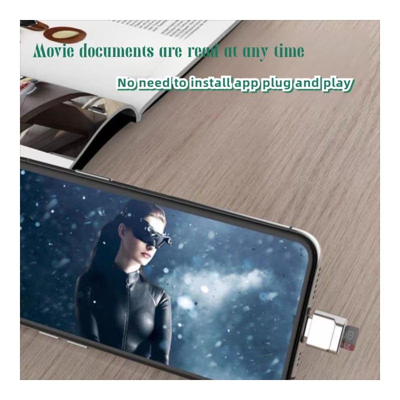 USB C Card Reader Portable Adapter,Type-C Micro SD Card Reader