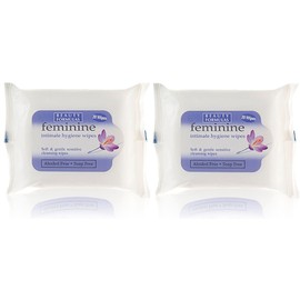 Feminine Intimate Hygiene Soft & Gentle Soap Free Wipes Two Pack
