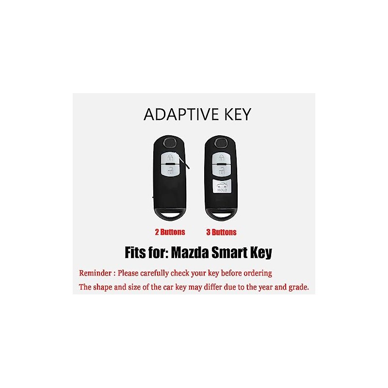 TECART Mazda Key Case Fit for CX-3 CX-4 Soft TPU