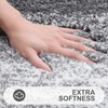 smiry Microfiber Fluffy Shaggy Bath Mat for Bathroom, 40 x