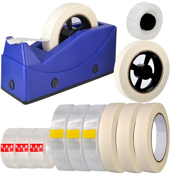 WODERIC Desktop Tape Dispenser Holder, 1 inch and 3 inch