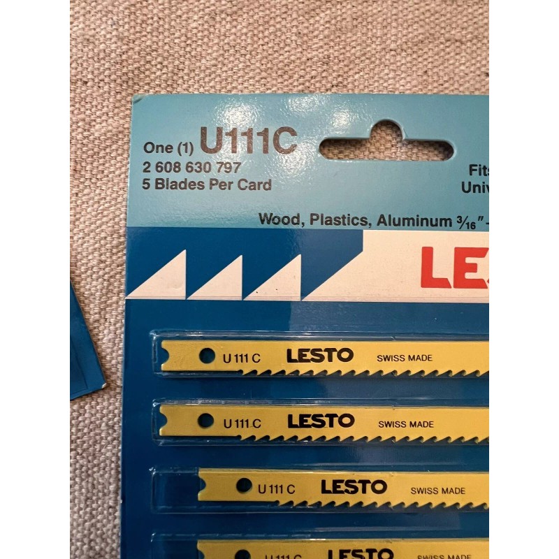 Lesto Jig Saw Blades ~ U111C Swiss Made Fits All