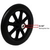 8" x 1" Heavy Duty Front Wheelchair Wheel (Each), 5/16"