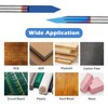 Genmitsu 10 Pcs 1/8'' Shank CNC Router Bits Set, Flat