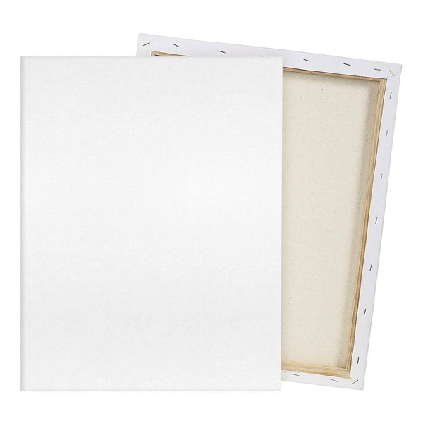 Pre Stretched Canvas 18x24 2 Pack Large Stretched Canvases for Painting Four fold Acrylic Titanium Priming Blank Canvas Boards for Painting