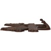 AB Tools Cast Iron Rustic Two Horse Coat Hook Home