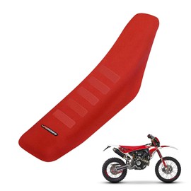 BIUGERCN Motorcycle Seat Cover Dirt Bike Seat Cushion Cover Rubber Seat Cushion Cover Universal for XX XXF XE XEF 50cc 125cc 250cc 450cc 2T 4T Motocross Enduro Motard Rally Red