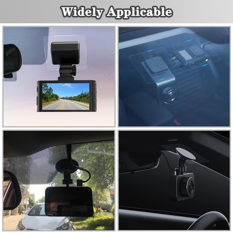 Electrostatic Film for Dash Cam, Sticker Shield for Windshields Double-Sided