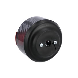 VEBCO Round Rear Light Smoke Grey with Reflector in Red, Complete Diameter 120 mm for Simson S50, S51, S70, KR51/2 Schwalbe, SR50, SR80 - MZ ETZ 125, ETZ 150