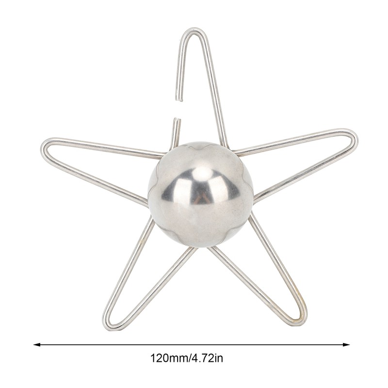 Coffee Cooling Tool with Reusable Metal Ice Sphere Stainless Steel