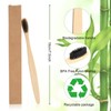 Bamboo Toothbrush for Adult 10pcs, Biodegradable Eco-Friendly Natural Organic Bamboo