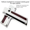 2 pcs Motorcycle Saddlebag Latch Cover Reflectors for Glide Touring