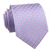 Gingham - Corbatas para hombre, diseño de lunares, azul claro,