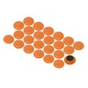 Small Orange Planning Office Magnets for Fridge, Whiteboard, Noticeboard, Filing